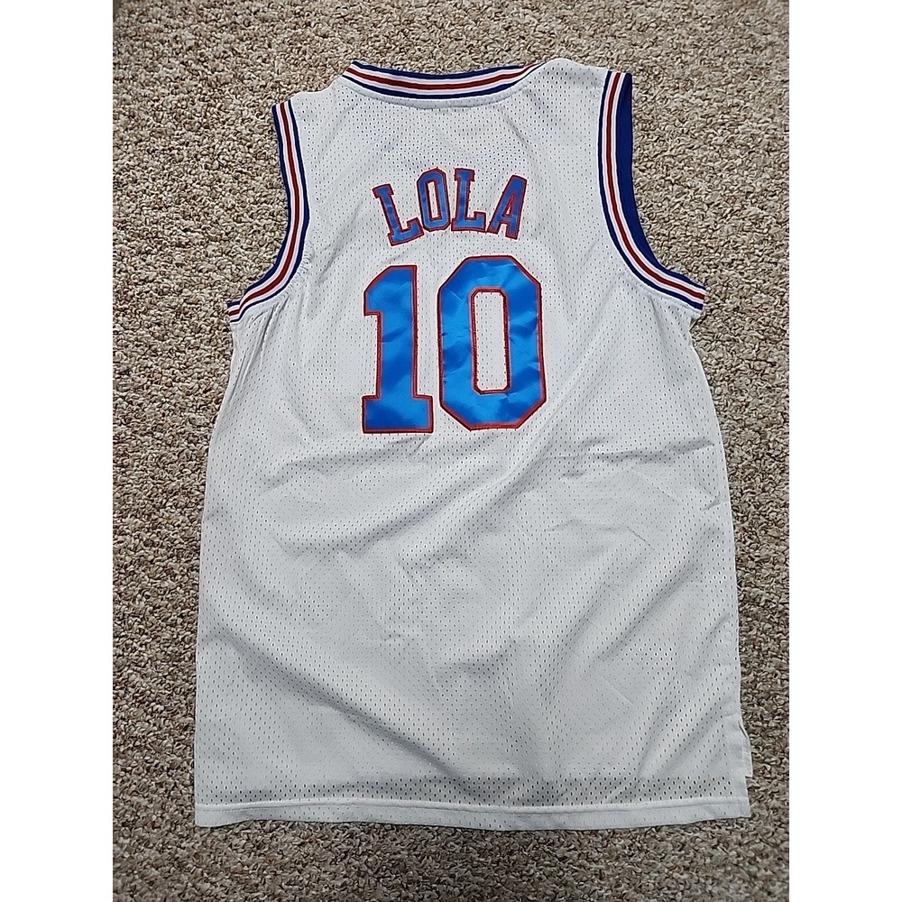 Looney Tunes Space Jam Tune Squad Basketball Jersey Adult‎ Large Lola 10 White